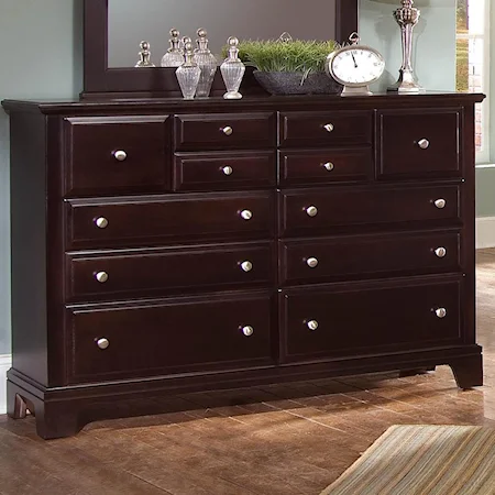 Triple Dresser with 7 Drawers